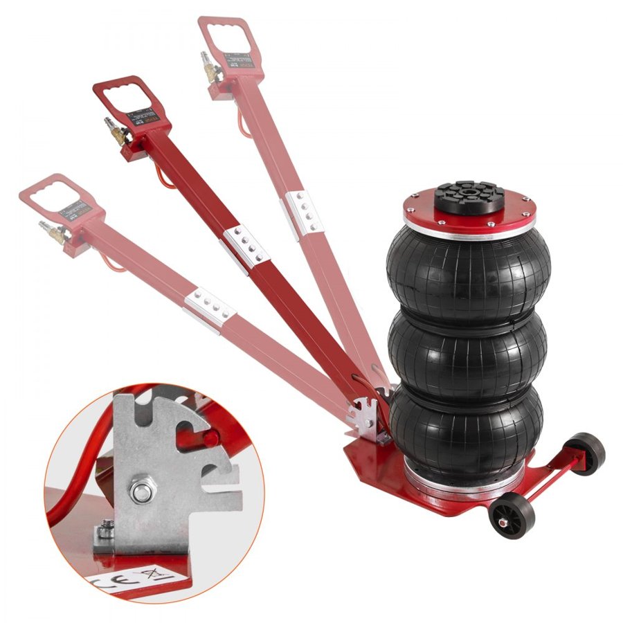 VEVOR Air Jack for Car 3 Ton Triple Bag with Steel Pipes
