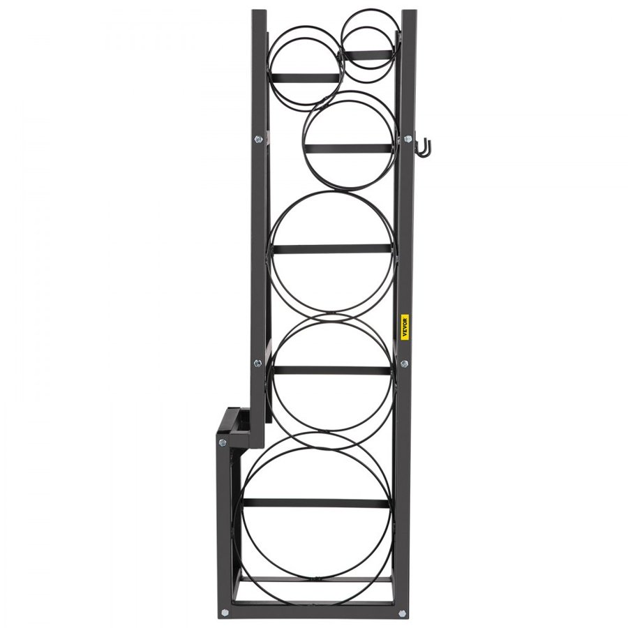 VEVOR Refrigerant Tank Rack with 1x50lb, 2x30lb and 3 Small Bottles Cylinder Tank Rack, 48.5x15x11 inch Refrigerant Cylinder Rack Gas Cylinder Racks and Holders for Gas Oxygen Nitrogen Storage