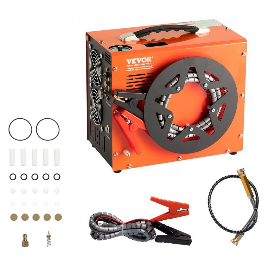 VEVOR 30MPa Air Compressor – 4500PSI PCP Pump, Auto-Stop
