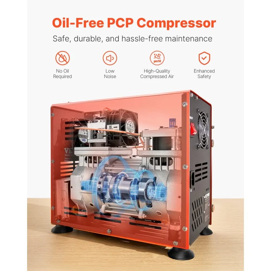 VEVOR High Pressure Compressor for PCP Air Rifle – 800W