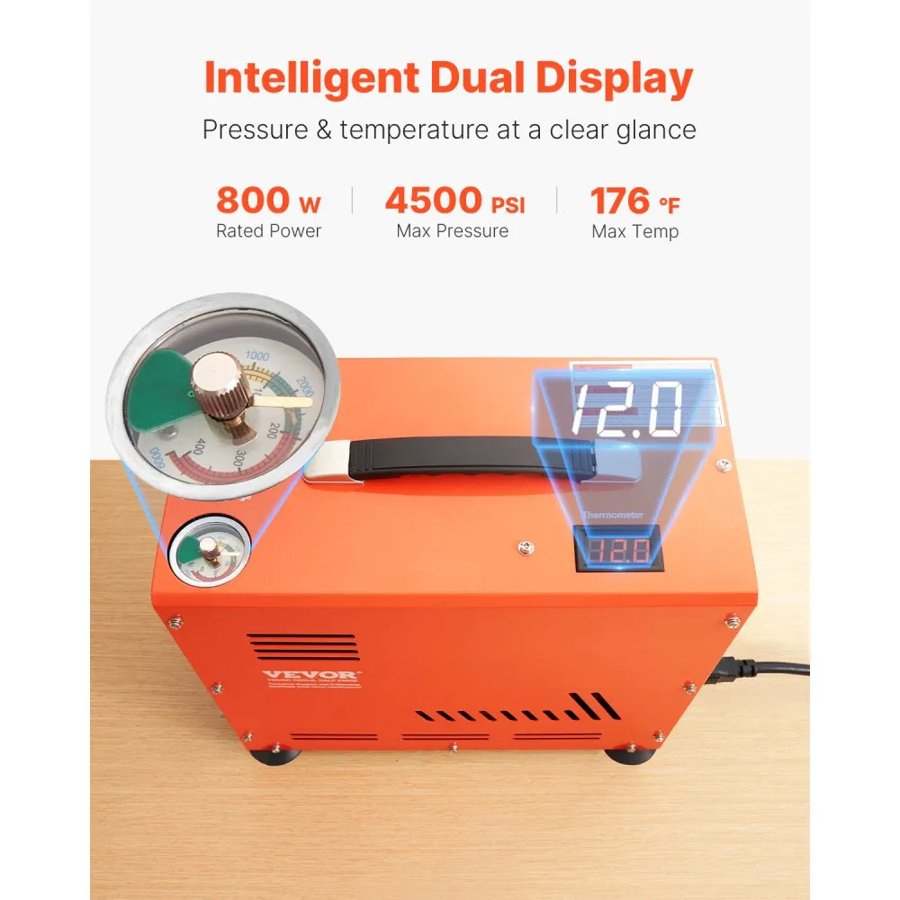 VEVOR High Pressure Compressor for PCP Air Rifle – 800W