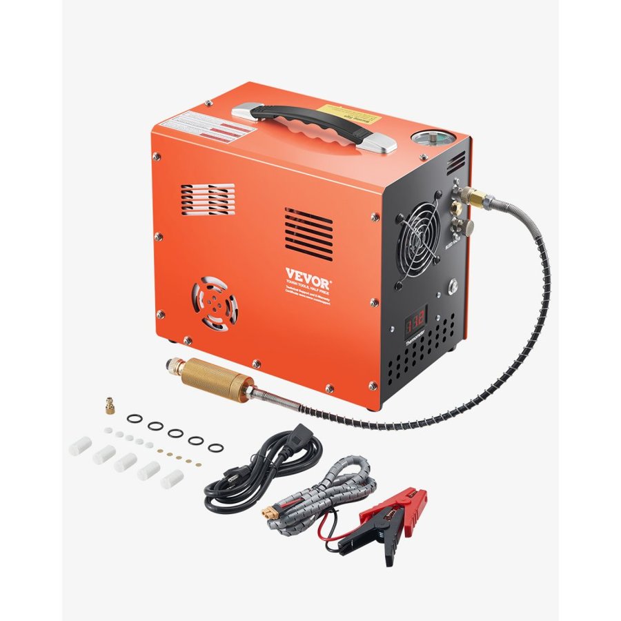 VEVOR Air Compressor for Paintball Tanks – DC 12V & AC 230V
