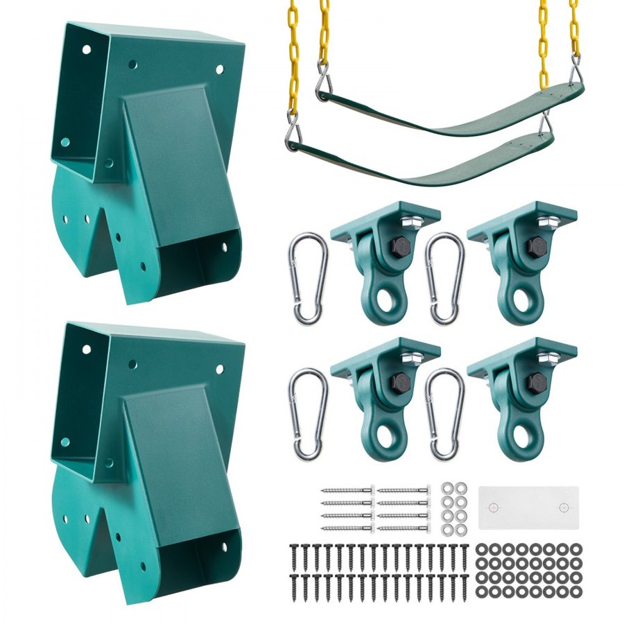 VEVOR A Frame Swing Set Brackets – 2 Seats, 4 Hangers