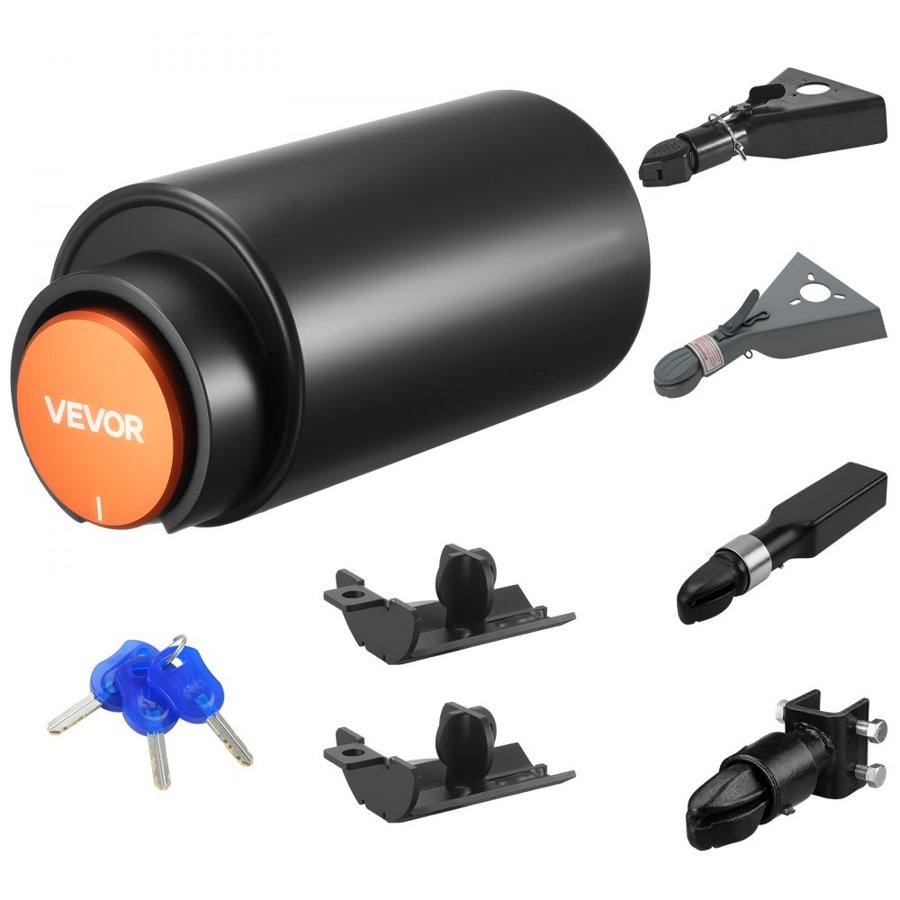 VEVOR piekabes slēdzene, piemērota 50,6 un 58,6 mm Bulldog piekabes savienotājiem, izturīga āķa slēdzene ar, piekabes slēdzenes autonamiņam, piekabei, laivai
