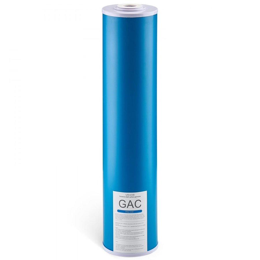 VEVOR Whole House Water Filter Replacement Cartridge, 4.5"x20"(11x51cm) GAC Activated Carbon, Replacement Filter for Whole Home Water Filtration System, Reduce Chlorine, Chemicals, Taste Odor
