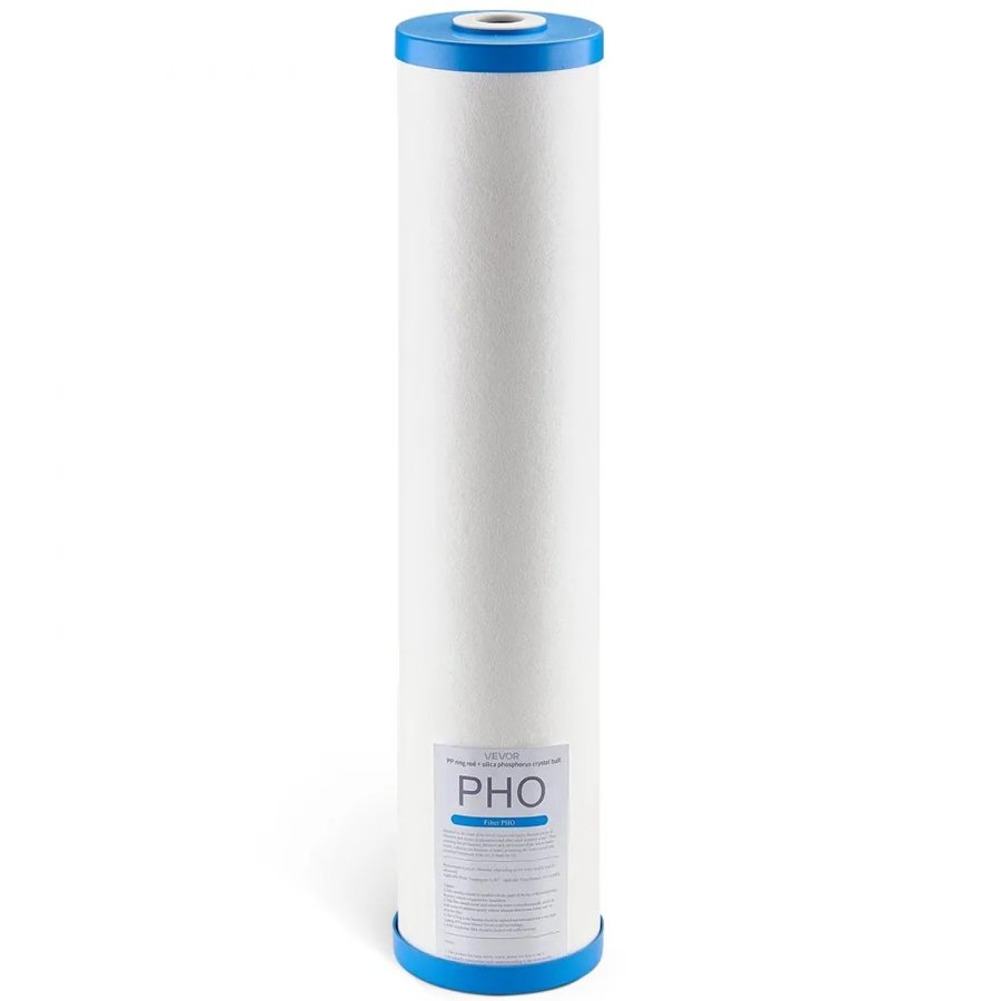 VEVOR Whole House Water Filter Replacement Cartridge, 4.5"x20"(11x51cm) Polyphosphate Scale Inhibitor Filter for Whole Home Filtration System, Reduce Chlorine, Taste, Odor, Prevent Corrosion
