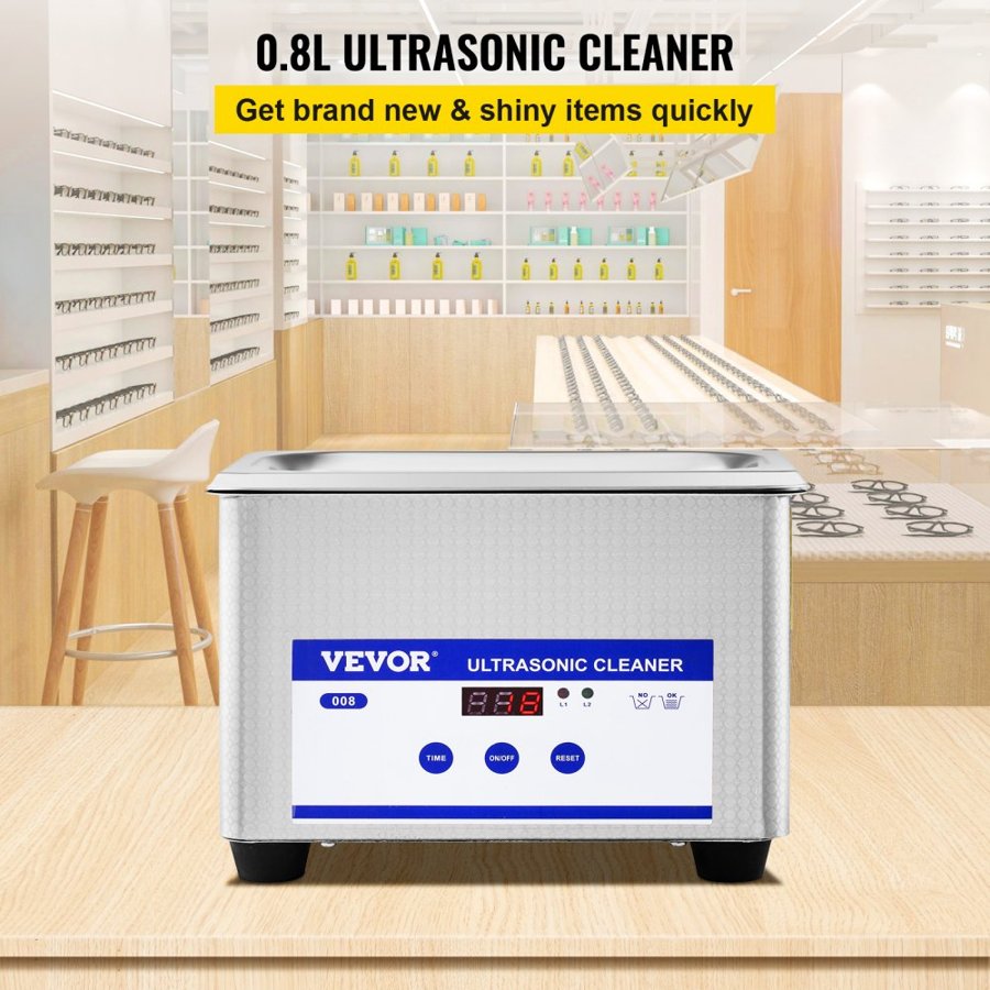 VEVOR Digital Ultrasonic Cleaner 0.8L for All Cleaning Needs