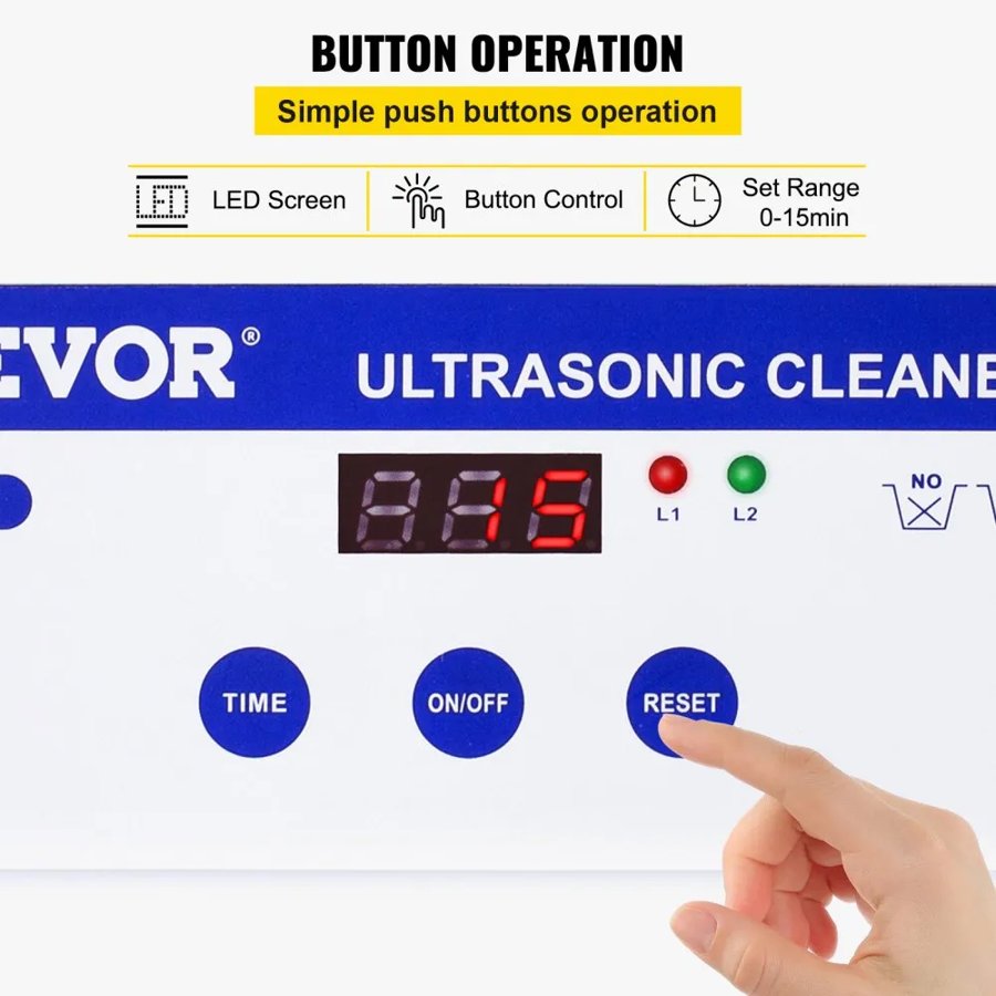 VEVOR Digital Ultrasonic Cleaner 0.8L for All Cleaning Needs