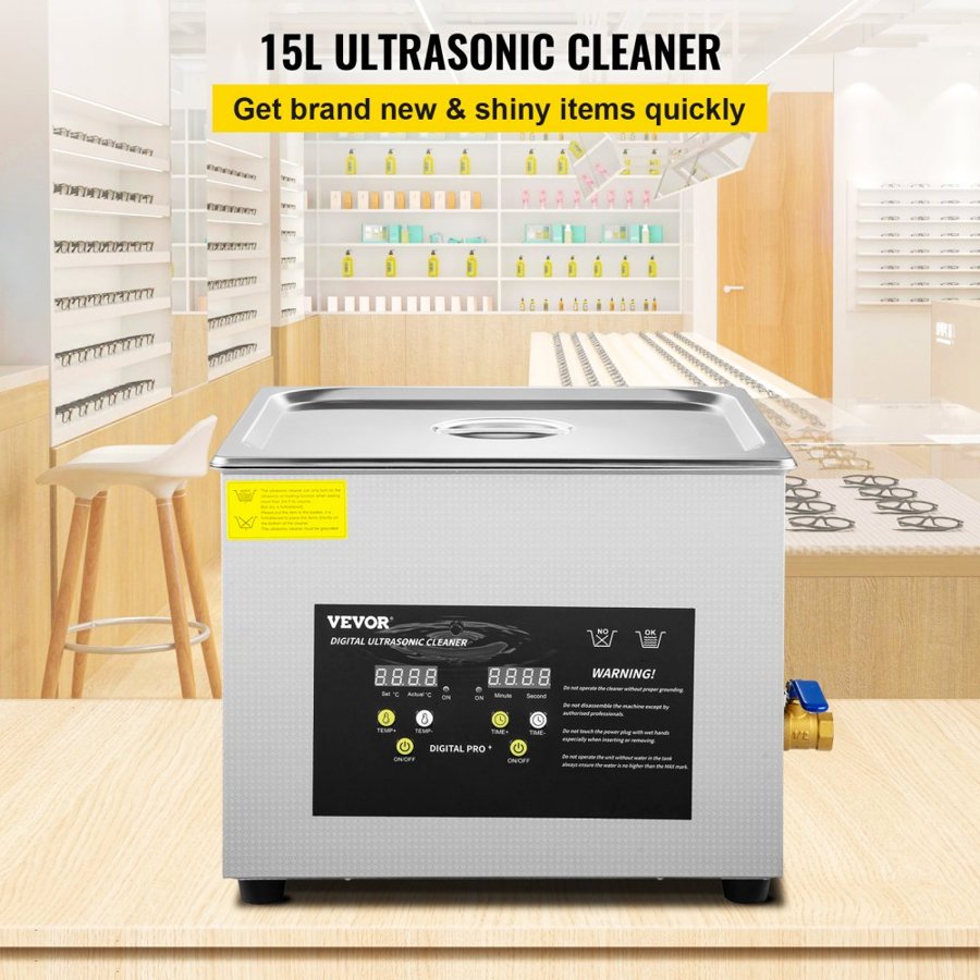 VEVOR Ultra Sonic Cleaner Machine – 13.5L, 360W, 40kHz