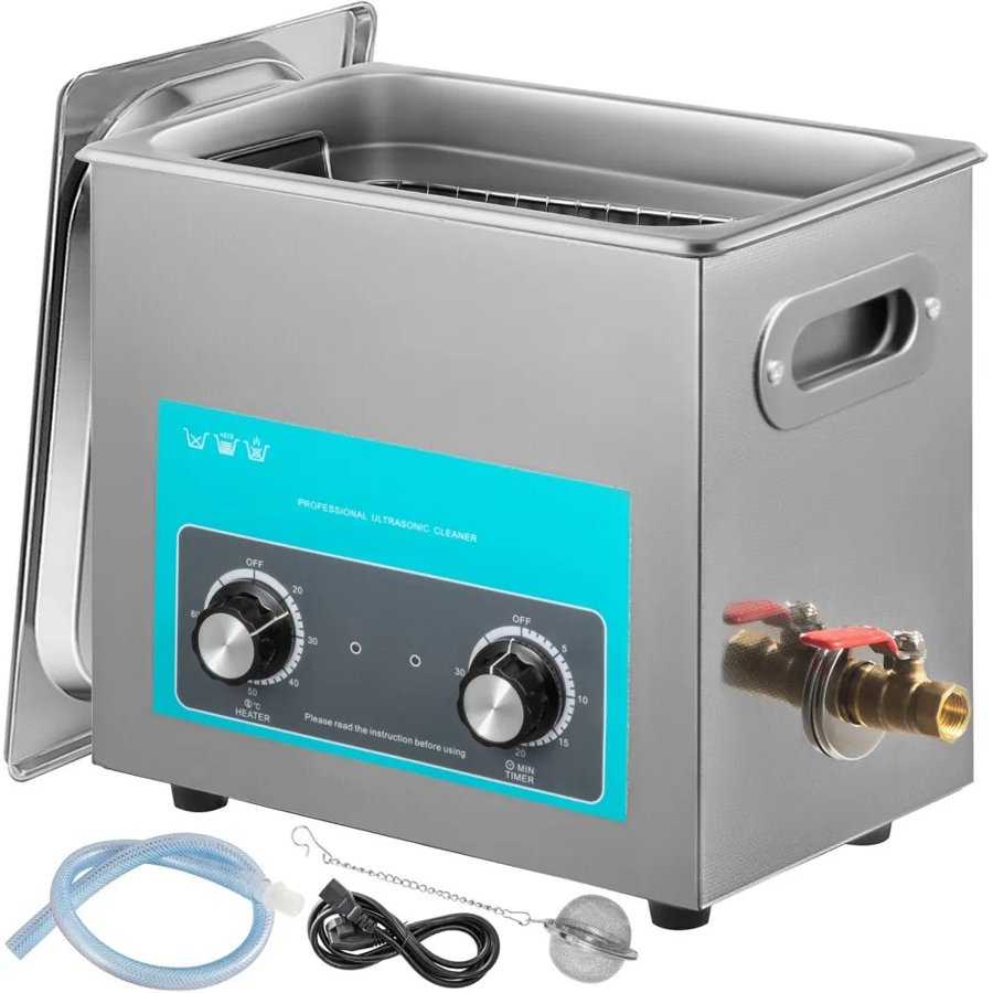 VEVOR Ultra Sonic Cleaning Machine – 6.5L, 40kHz, 300W Heat