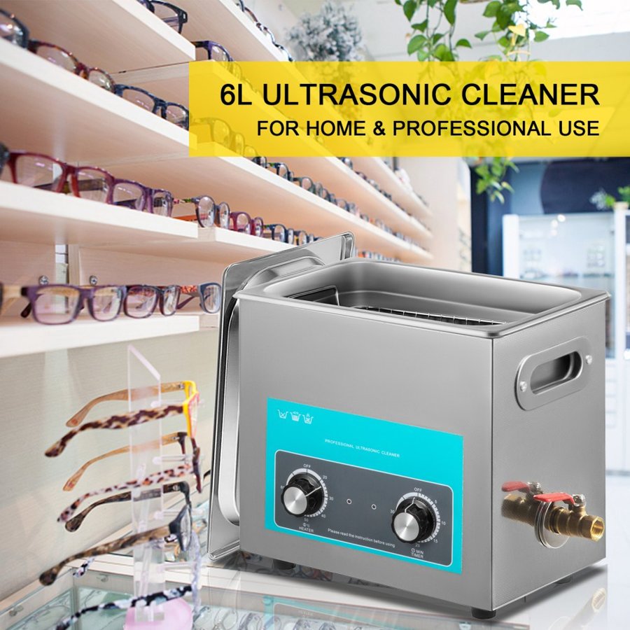 VEVOR Ultra Sonic Cleaning Machine – 6.5L, 40kHz, 300W Heat