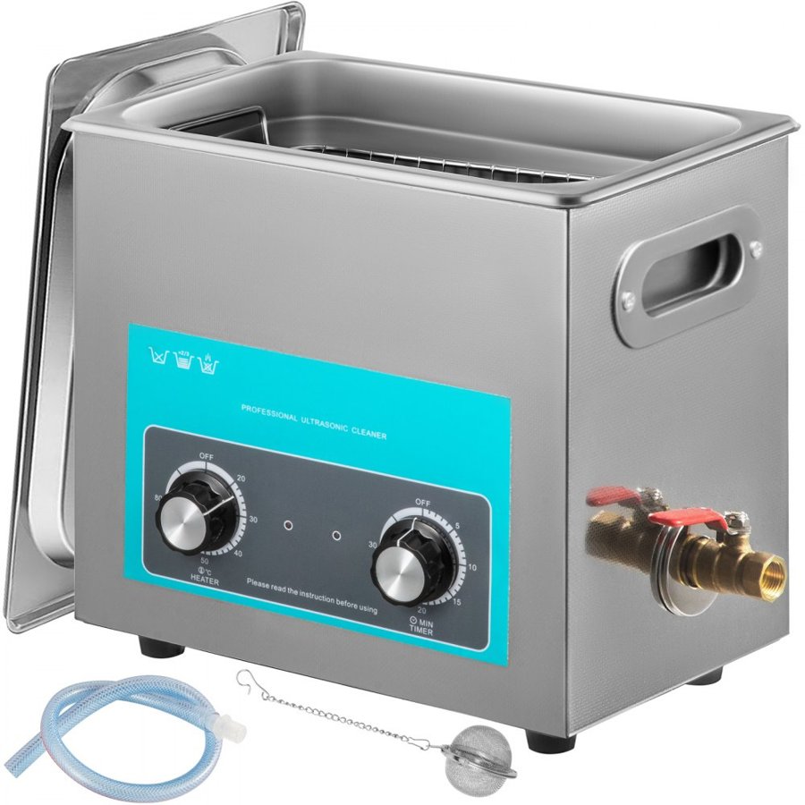 VEVOR Small Parts Ultrasonic Cleaner – 6L, 180W, 40kHz, 400W