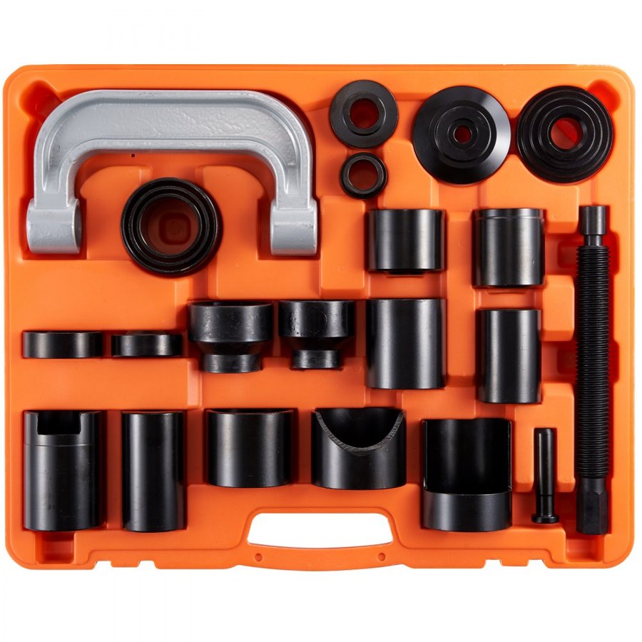 VEVOR Ball Joint Press Kit, 23 pcsTool Kit, C-press Ball joint Remove and Install Tools, for Most 2WD and 4WD Cars, Heavy Duty Ball Joint Repair Kit for Automotive Repairing