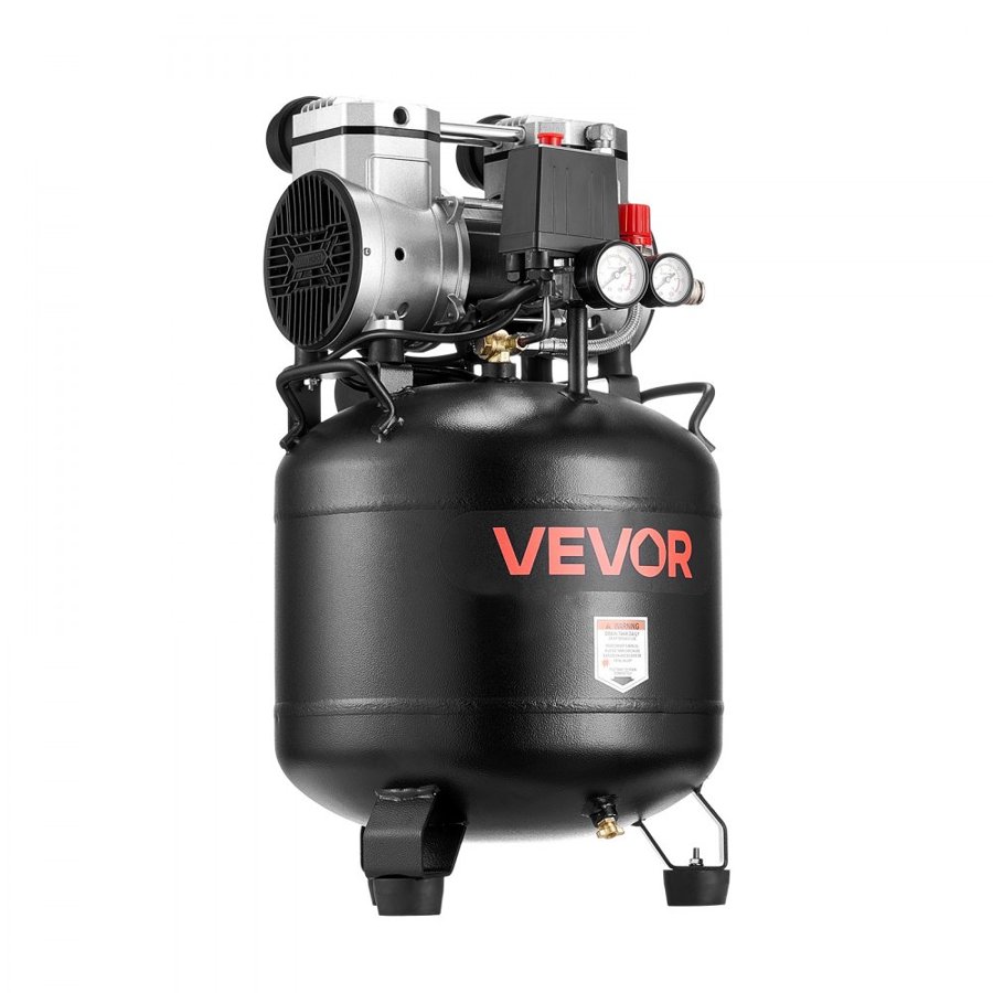 VEVOR 30L Air Compressor – 1.5kW, 113L/min, 10Bar, Oil-Free