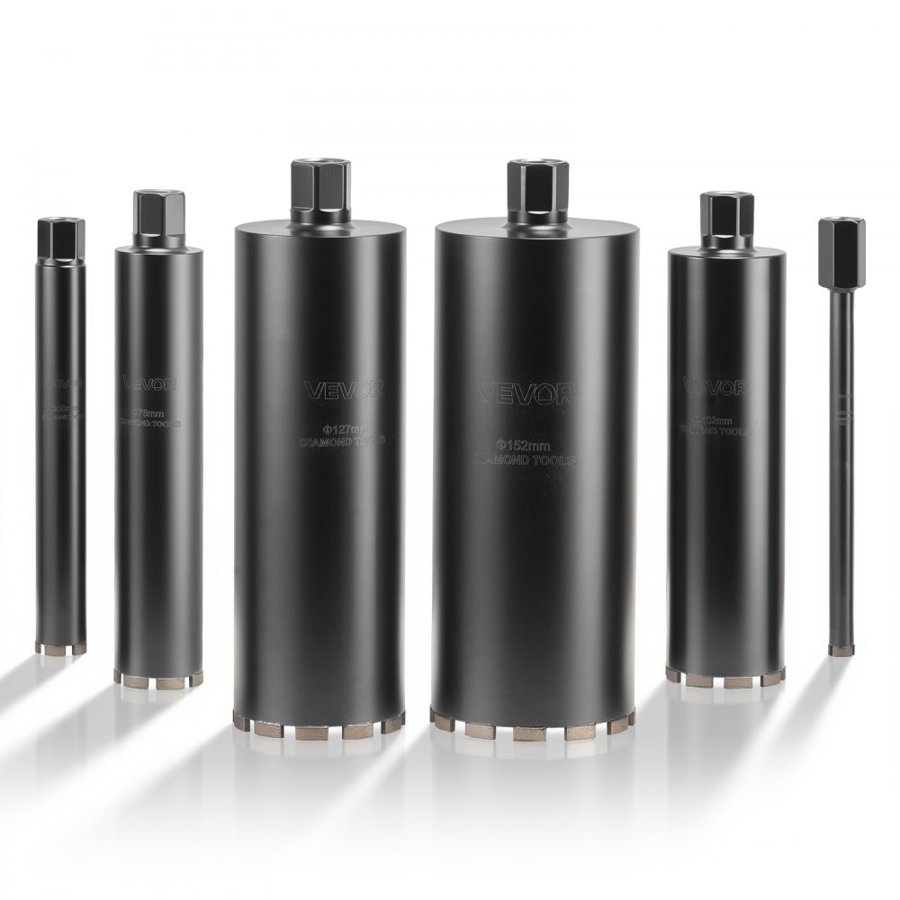 VEVOR Concrete Core Drill Bit Set – 1/2"–6", 14" Depth