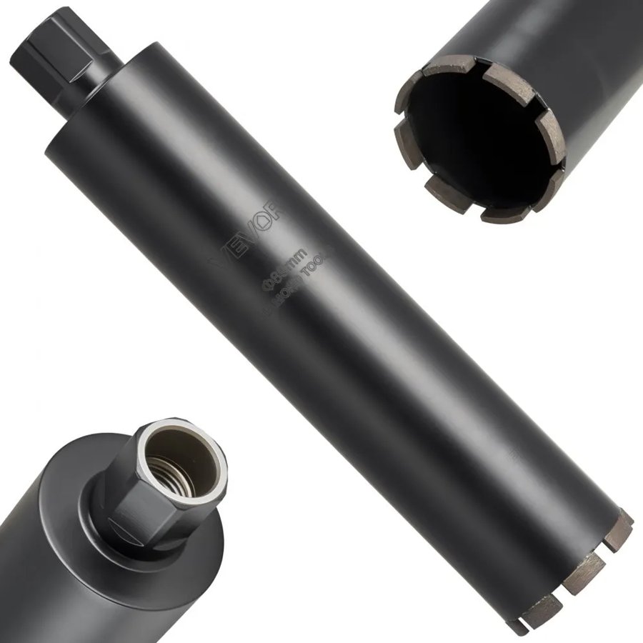 VEVOR 3-1/2 Inch Core Drill Bit – 14 Inch Depth, 1-1/4-7