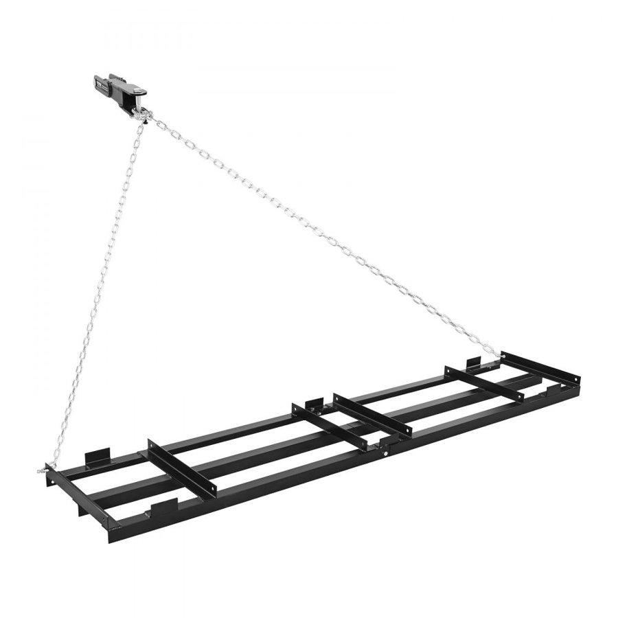 VEVOR Heavy Duty Lawn Leveling Rake – 243x50cm, 74.74 lbs