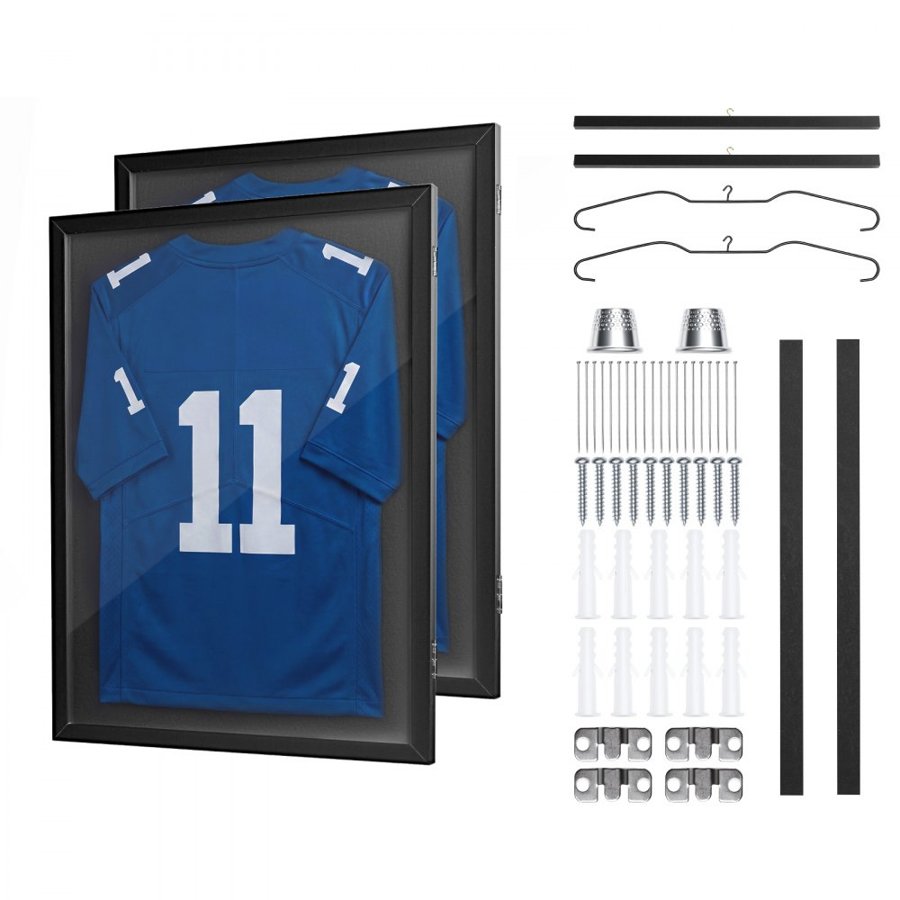 VEVOR T Shirt Display Frame – 2 Pack, 98% UV, Magnetic