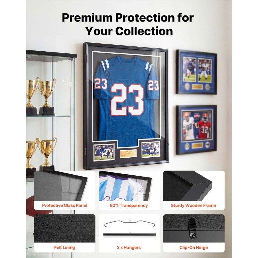 VEVOR Display Frame for Shirt – 90x70cm Build, Lockable