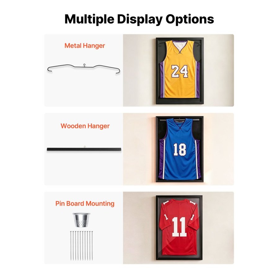 VEVOR Display Frame for Shirt – 90x70cm Build, Lockable