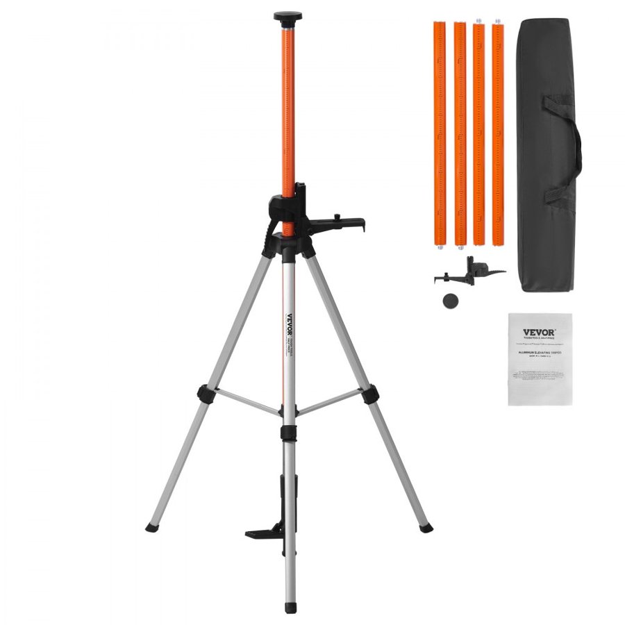 VEVOR Tripod for Laser Level – 1/4"-20 & 5/8"-11 Mount