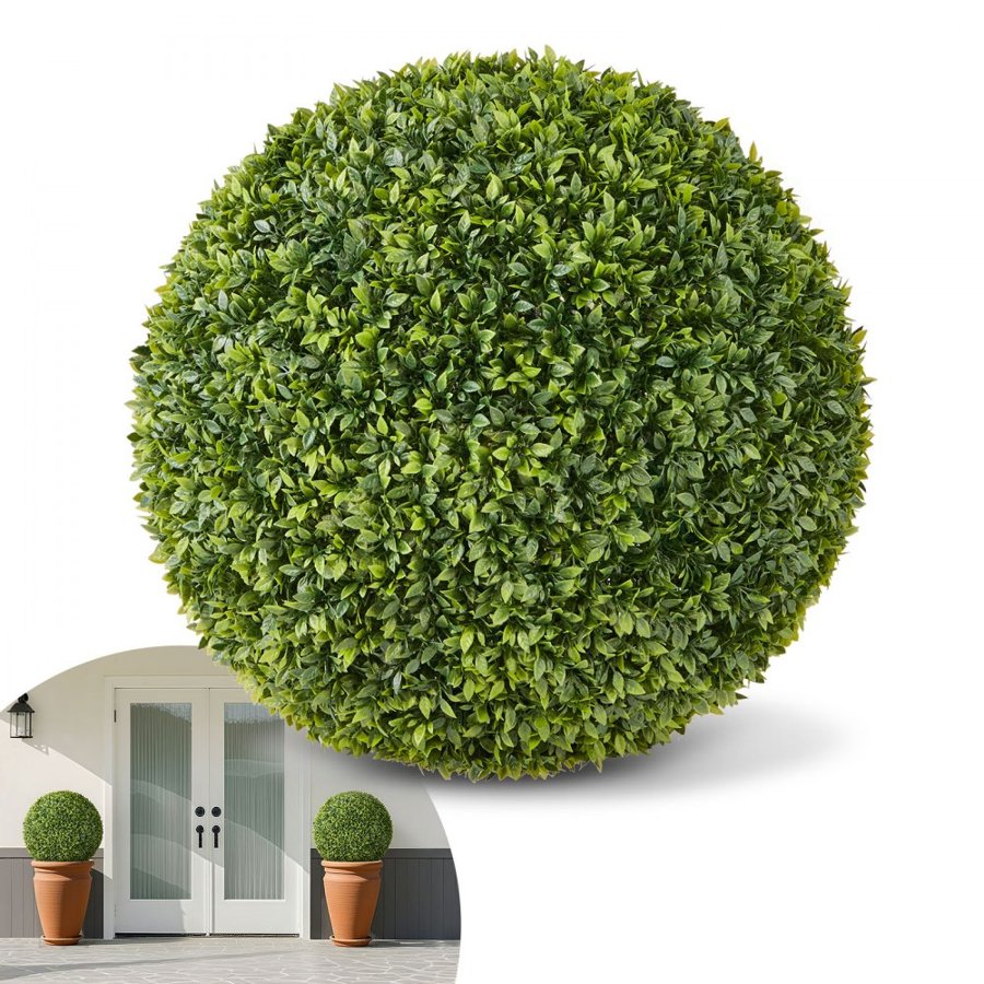 VEVOR Faux Outdoor Boxwood Topiary - 23 Inch, PE Green