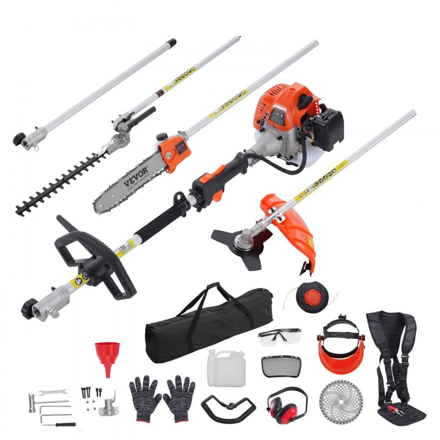 VEVOR Multi Tool Weed Eater – 52CC, 6-in-1, 1.15L Fuel Tank