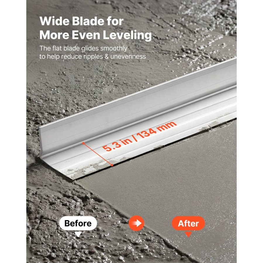 VEVOR Concrete Screed Board – 2438 mm, 5.3 inch Wide