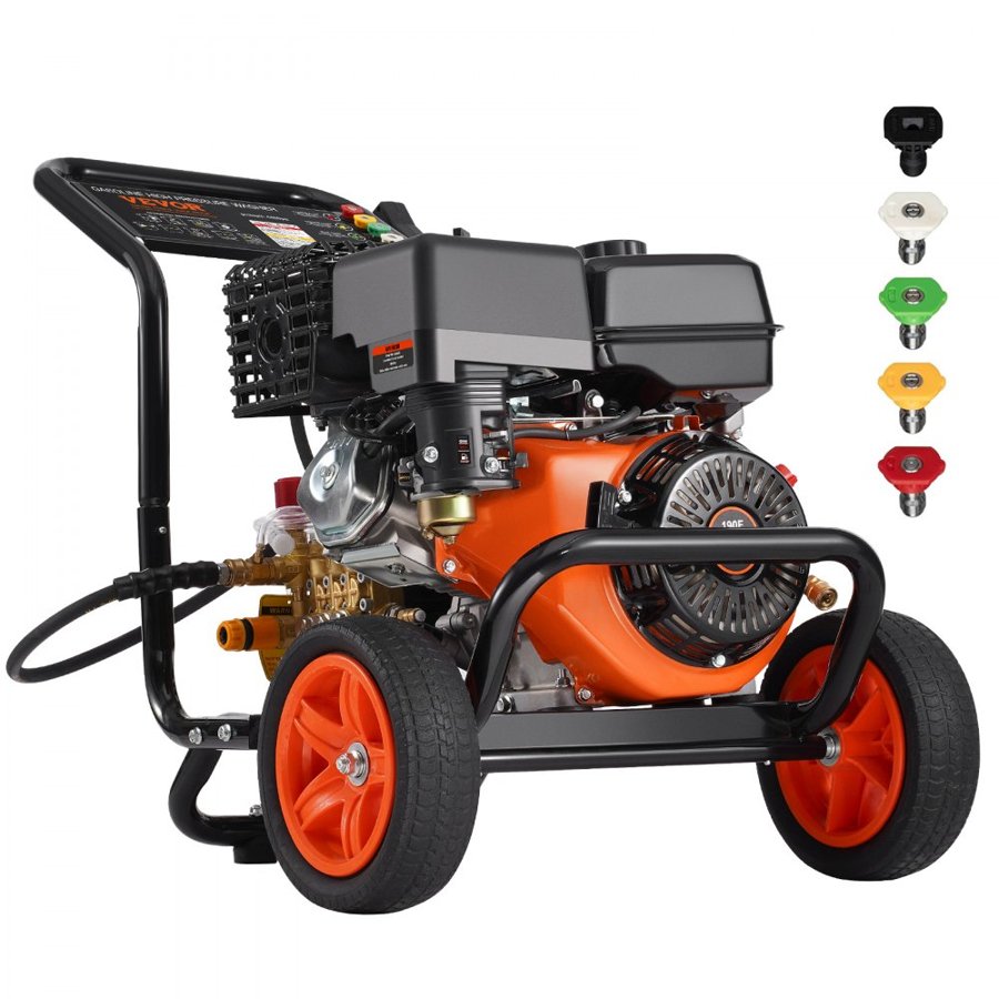 VEVOR 4400 PSI Gas Pressure Washer – 15L/min, 210cc 4-stroke