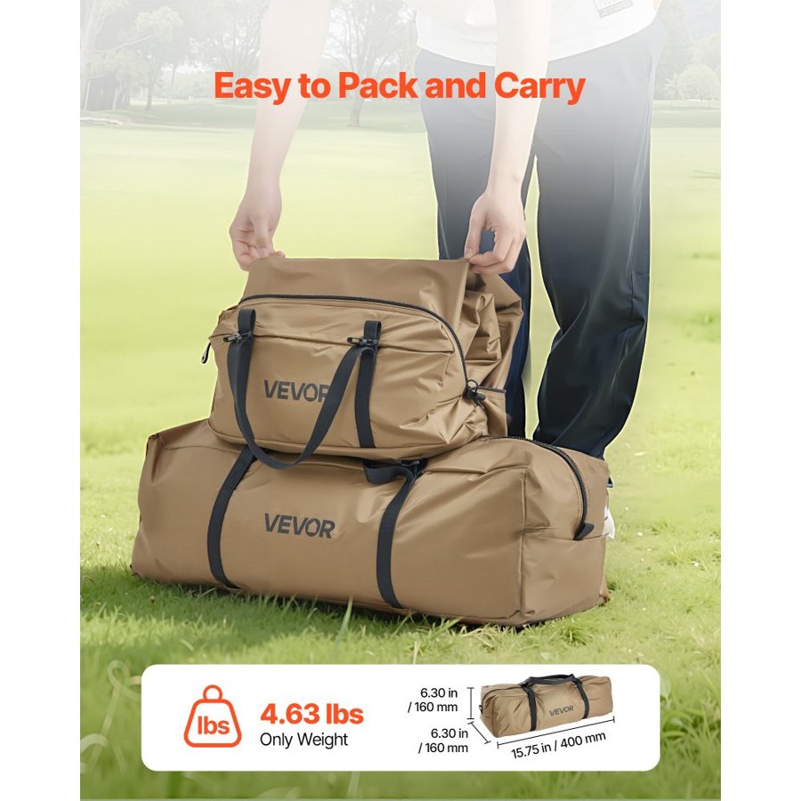 VEVOR Tipi Tent with Stove Jack – 4 Season, 3.2m Diameter