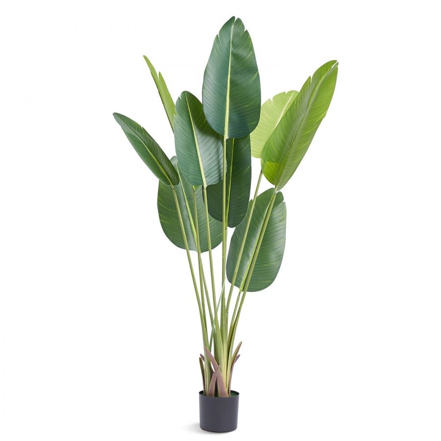 VEVOR Artificial Birds Of Paradise Tree, 1.5mTall Faux Plant, PE Material & Anti-Tip Tilt Protection Low-Maintenance Plant, Lifelike Green Fake Tree for Home Office Warehouse Decor Indoor Outdoor