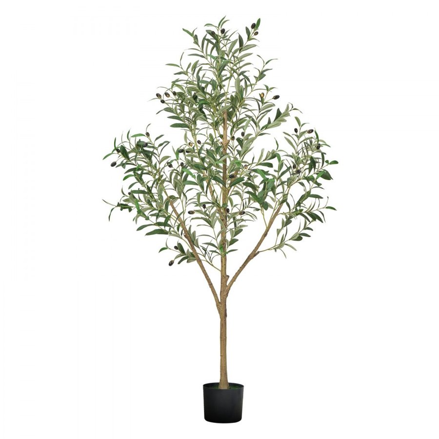 VEVOR Artificial Olive Tree Plant – 5 Ft, 42 Fruits