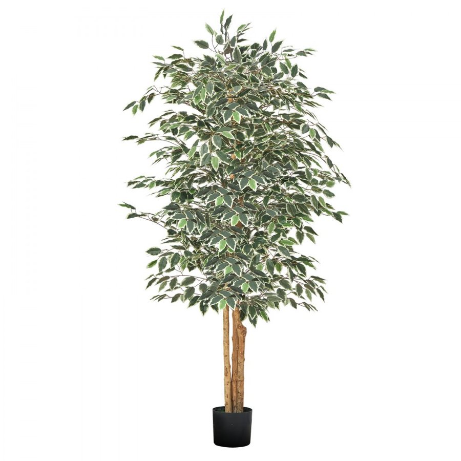 VEVOR Artificial Ficus Tree – 6 Ft, 1280+ Leaves, PE