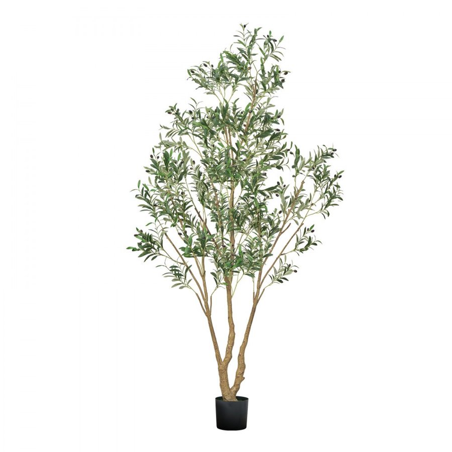 VEVOR Artificial Potted Olive Tree – 8 Ft, 94 Fruits