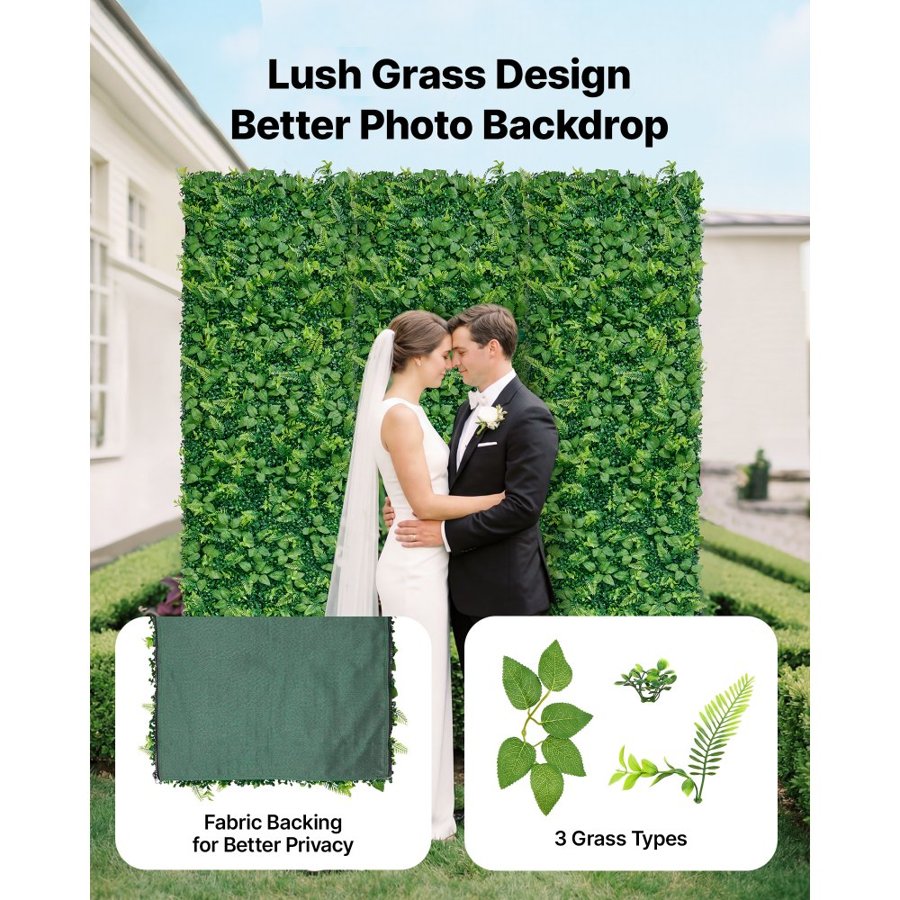VEVOR Artificial Boxwood Panels – 4 PCS, 2x8 FT, 1728 Pieces