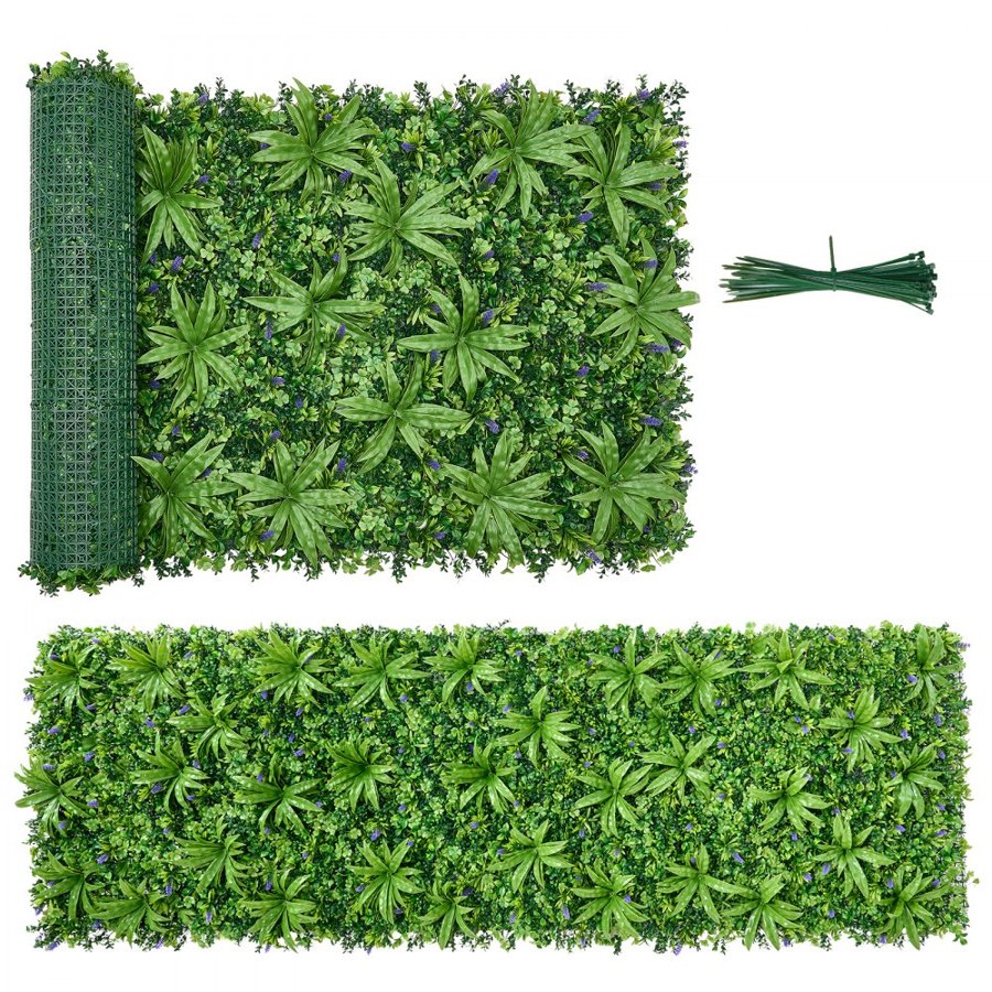VEVOR Artificial Plant Wall Panels – 40x120 in, 1152 Pieces