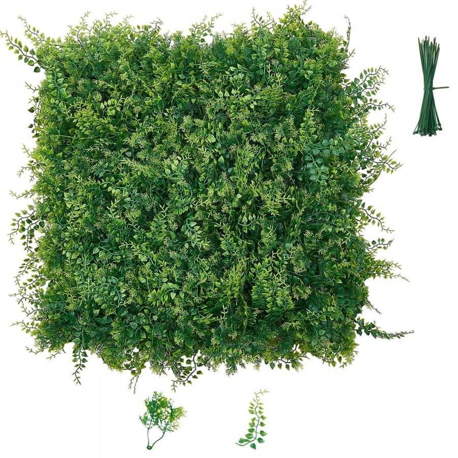 VEVOR Artificial Plant Walls – 12 Panel, 33.4 Sq Ft Greenery