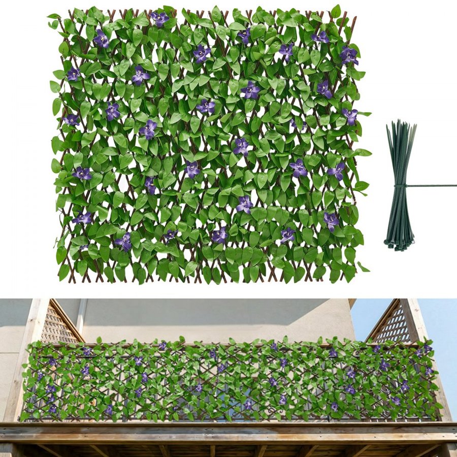VEVOR Artificial Plant Wall – 25.5x122", Expandable Panel