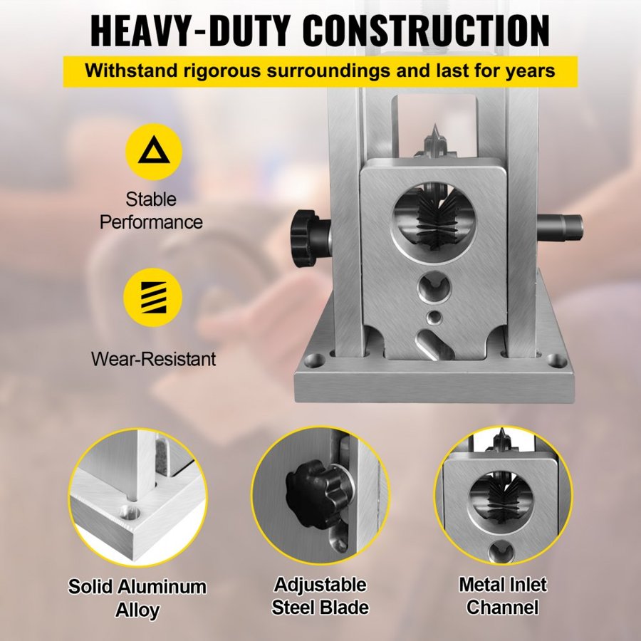 VEVOR Wire Stripping Machine, 1.5-40 mm Drill Powered, Manual Copper Stripper w Heat Treated Steel Ultra Long Lasting Blade, Compact & Portable for Scrap Cable Peeling Recycling