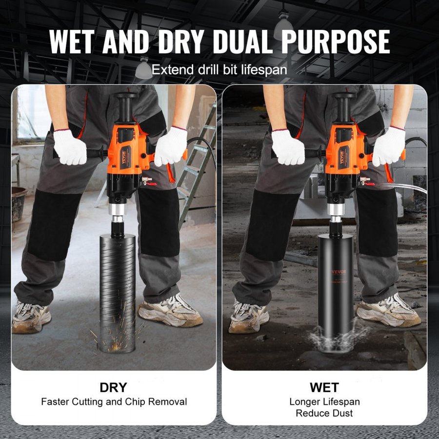 VEVOR Handheld Core Drill Machine – 2600W, Φ20–180 mm, Mix