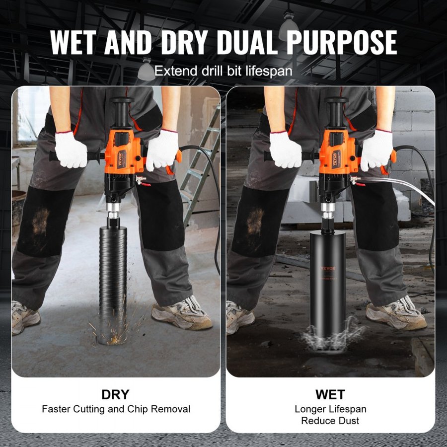 VEVOR Hand Core Drill – 2000W, Φ20–160 mm, Drill & Mix
