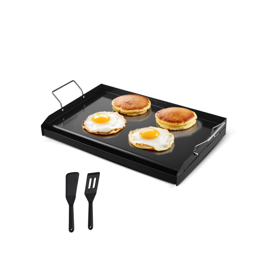 VEVOR Carbon Steel Flat Top Griddle – 24×16 In PTFE Coated