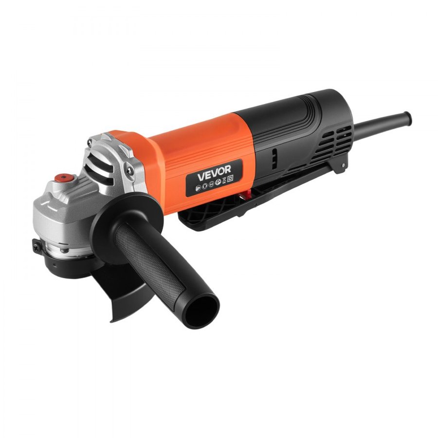 VEVOR Angle Grinder, 114.3mm Electric Grinder Power Tool, 4.5Amps 12000RPM High-Speed Corded Angle Grinders with Adjustable Dust Guard for Metal Grinding, Cutting, Rust Removal (Disc Not Included)