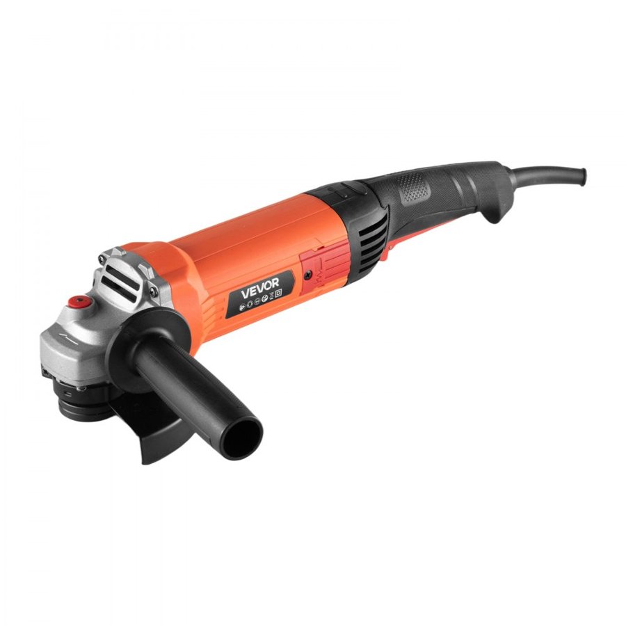 VEVOR Angle Grinder, 127mm Electric Grinder Power Tool, 5.4Amps 10000RPM High-Speed Corded Angle Grinders with Adjustable Dust Guard for Metal Grinding, Cutting, Rust Removal (Disc Not Included)