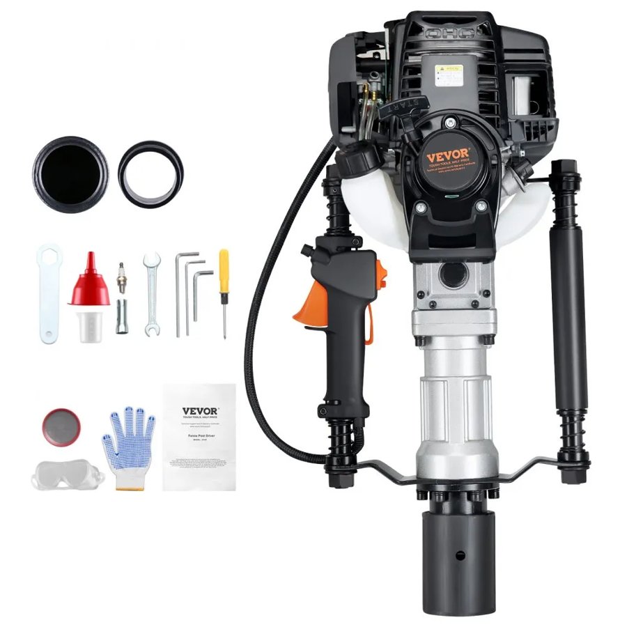 VEVOR Gas Power Post Pounder – 4-Stroke, 37.77cc, 3000 BPM