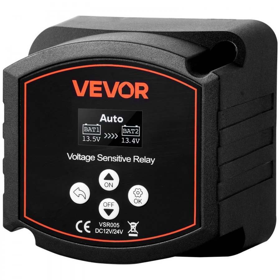 VEVOR Dual Battery Isolator – 12V 300A VSR with LCD Display