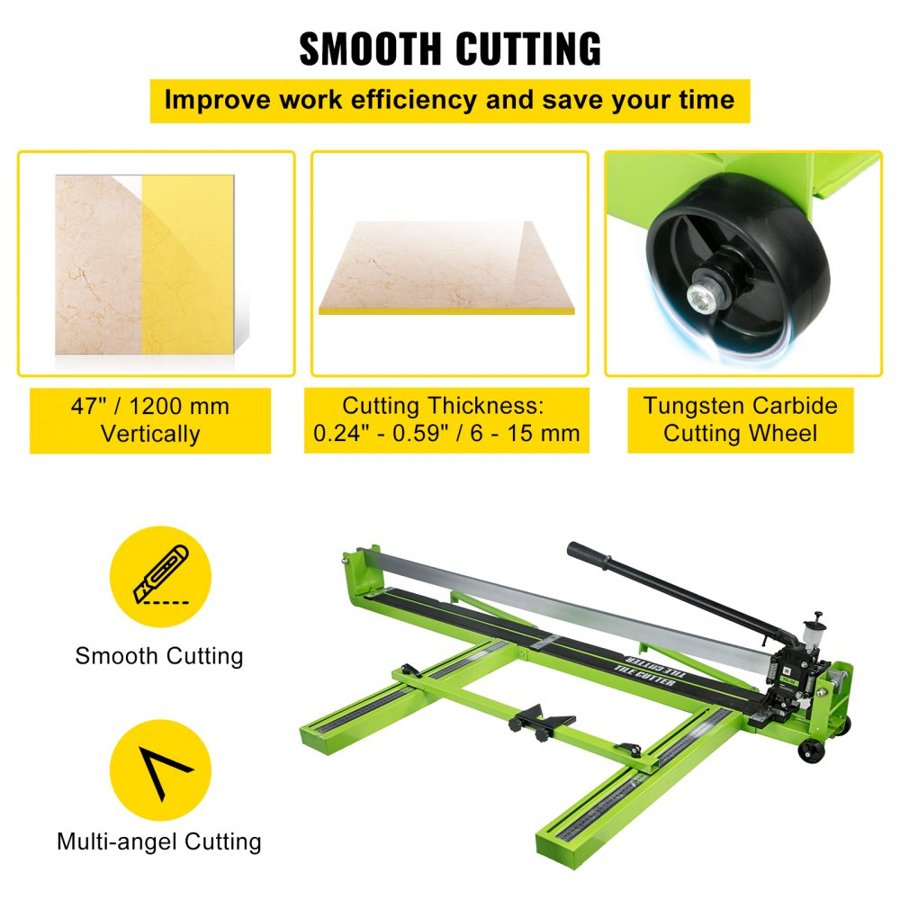 VEVOR Manual Tile Cutter for Porcelain - 47", 1200 mm