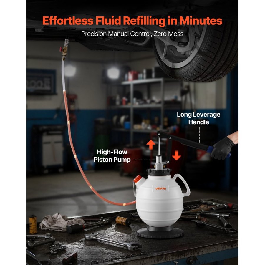 VEVOR Manual Transmission Fluid Pump – 7.5L, 8 ATF, 47" Hose
