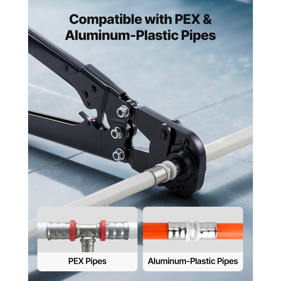 VEVOR Pipe Crimping Tool – TH12–TH32, Bendable Handle