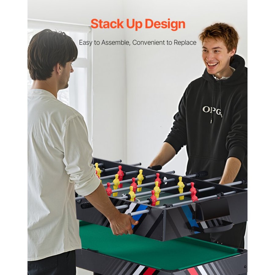 VEVOR 4 in 1 Game Table – 48 inch, 12mm Thick MDF Board